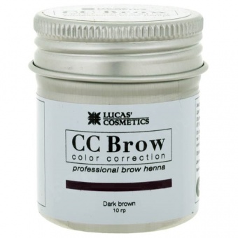 CC Brow хна для бровей, темно-коричневая, 10 г (баночка)