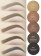 Lena Levi тени шелковые для бровей, тон 404 "Dark Brown" (темно-коричневый)